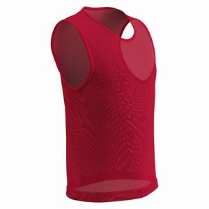 New Champro Scrimmage Pinnie 6 Pack - Scarlet Red -Adult Medium