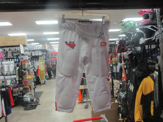Load image into Gallery viewer, Used Maxx Sports Bandits White FOOTBALL Pant Youth XL With Pads
