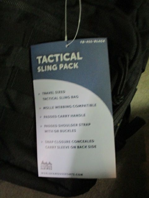 Load image into Gallery viewer, New WFS Tactical Sling Pack - Black
