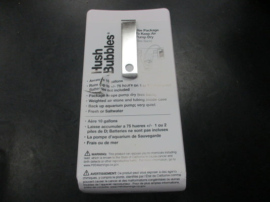 Used Hush Bubbles Water Resistant Air Pump