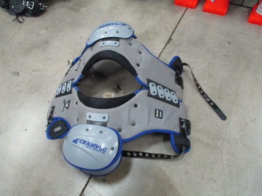Used Champro Vertex Football Shoulder Pads Size 4XL 155-180 lbs Back Rivets Dama