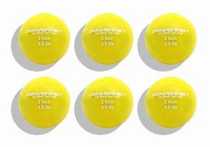 NEW PowerNet Micro 2" Weighted Batting Training Ball 6 Pack-3.5 oz.