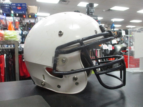 Used Schutt Recruit Hybrid White Youth Medium Football Helmet w/ 1