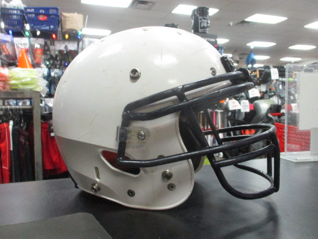 Load image into Gallery viewer, Used Schutt Recruit Hybrid White Youth Medium Football Helmet w/ 1&quot; Jaw Pads
