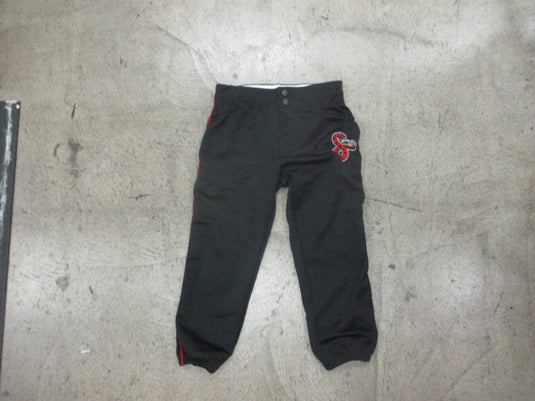 Used Intensity Black Softball Pants W/ Red Piping Girls Large