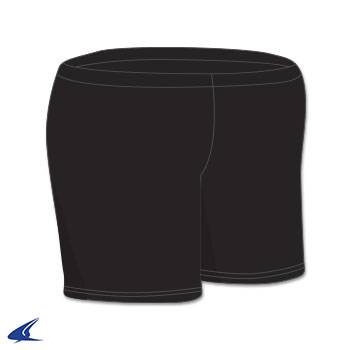 New Champro Set 4" Seam Ladies Black Volleyball Shorts Adult Size Large