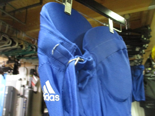 Used Adidas Integrated Football Pants with Pads Youth Medium R. Blue