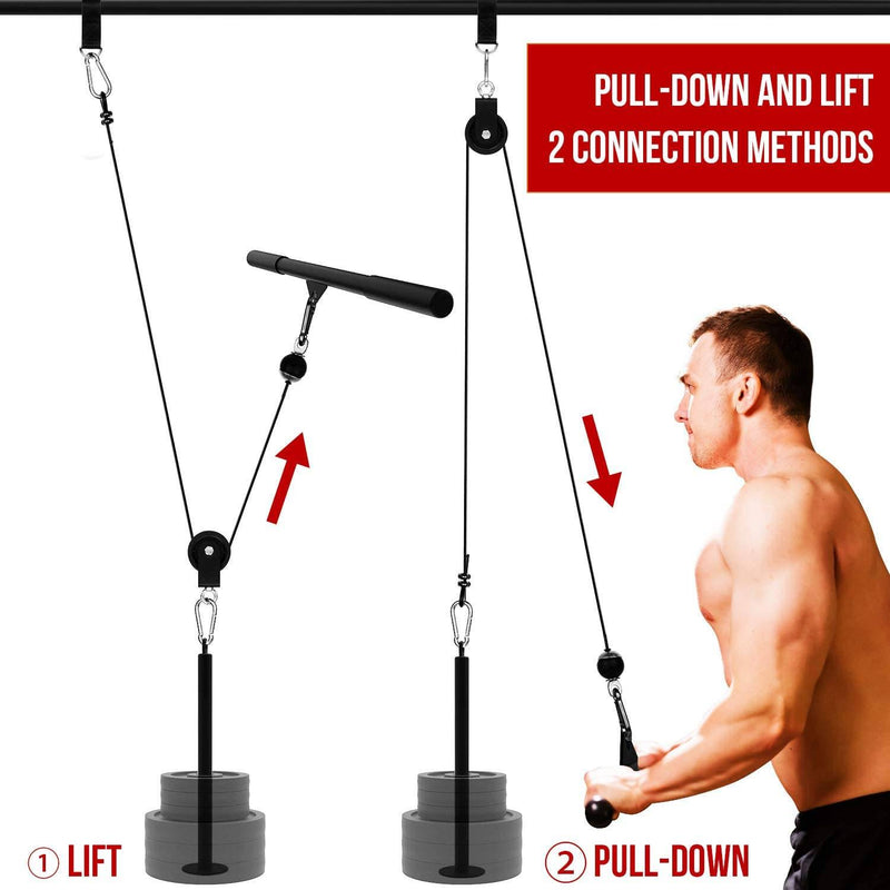 Load image into Gallery viewer, YaNovate Fitness Lat And Lift Pulley System
