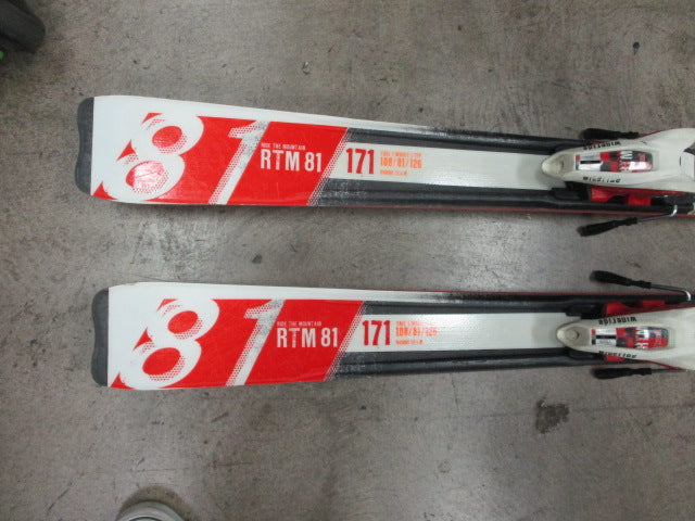 Load image into Gallery viewer, Used Volkl Full Rocker RTM81 171cm Downhill Skis With Bindings
