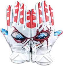 Load image into Gallery viewer, New Battle Cloaked &quot;Lil Evil&quot; Football Receiver Gloves - Youth Med
