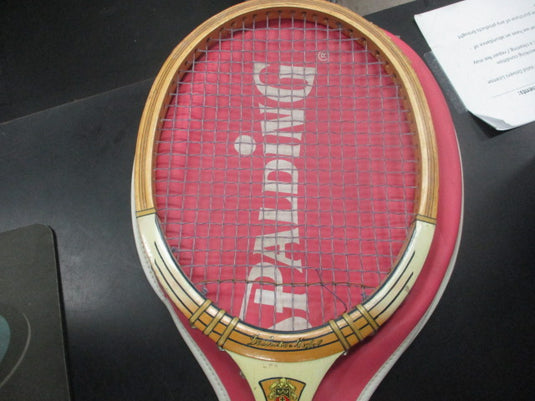 Vintage Spalding Deluxe Model 27" Tennis Racquet W/ Case