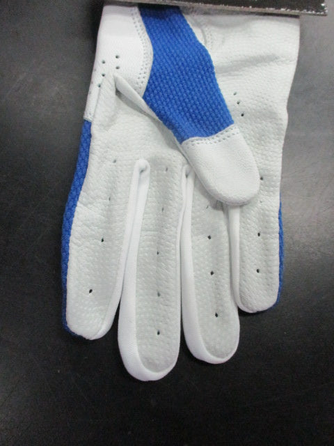 Load image into Gallery viewer, New STXX SheepSkin Leather Batting Gloves Blue/White Size Adult XL
