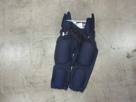 Used Under Armour Navy 7-Pad Football Pants- Youth Medium