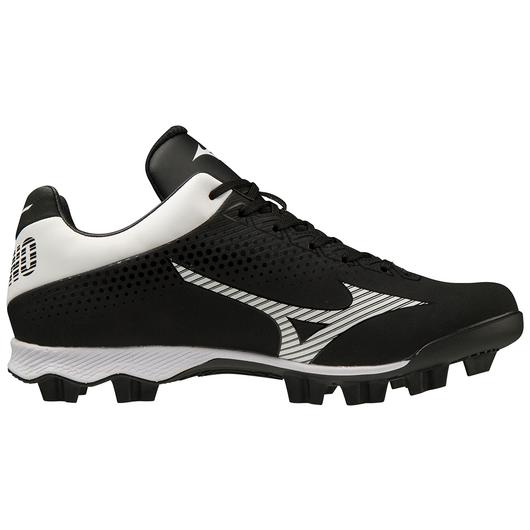 Load image into Gallery viewer, New Mizuno Wave Finch LightRevo Black Jr Cleats 4.5
