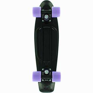 New 22" Complete Midnight Black w/ Purple Wheels Penny Board