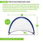 New Champion Extreme Soccer POP-UP GOAL 48  X 32 X 32" Set of 2