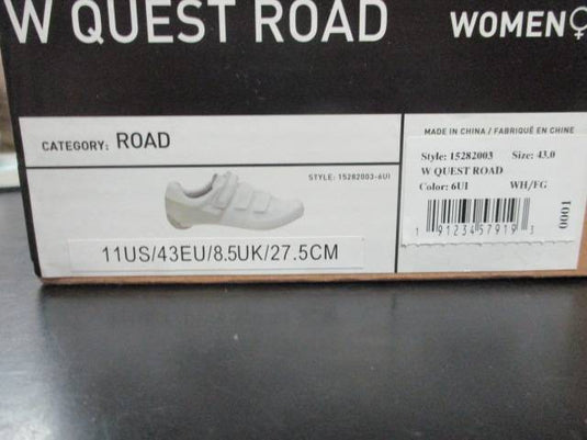 Used Pearl iZUMi Quest Road Cycle Shoes Womens Size 11 With Spd Cleat Set