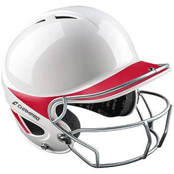 New Champro Two-Tone Performance Batting Helmet w/ Facemask Size 7 - 7 1/2