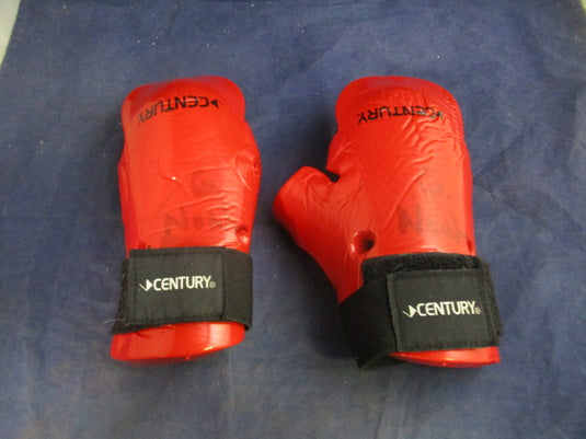 Used Centruy Karate Sparring Gloves Youth Size Child - small tear