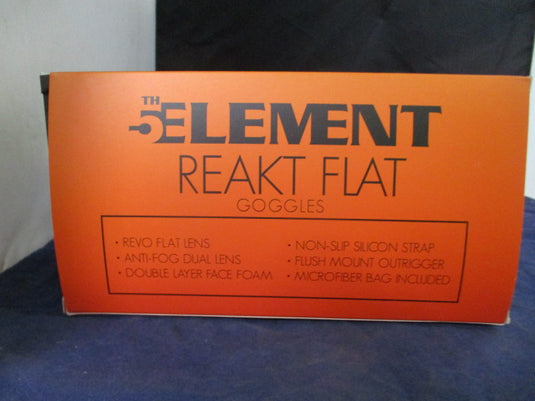 New 5th Element Reakt Flat Goggles - White/ Revo Grape Pink