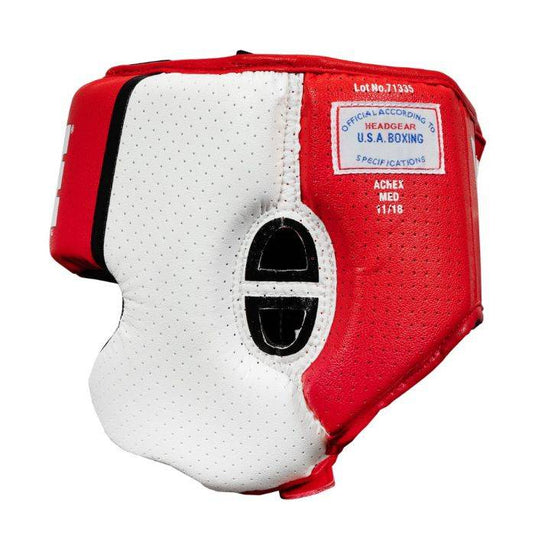 New Title Aerovent Elite USA Boxing Competition Headgear w/ Cheeks Size XL - Red