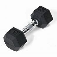 New Apollo 15 LB Rubber Hex Dumbell