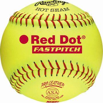 New Rawlings ASA NFHS Leather Fastpitch 12" Game Ball
