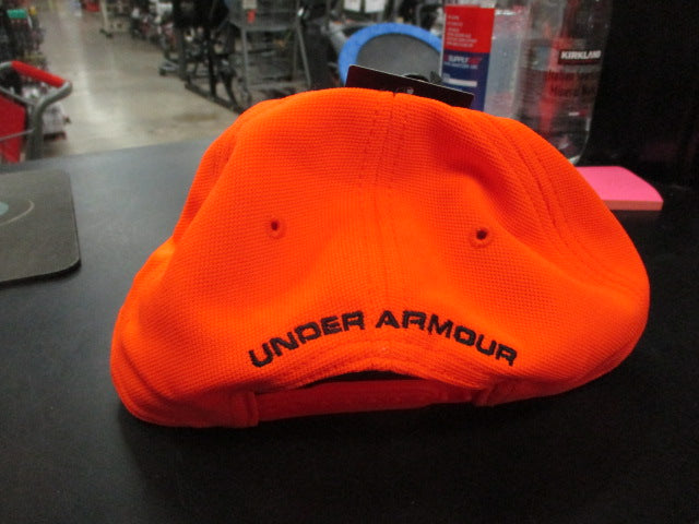 Load image into Gallery viewer, Used Under Armour OSFA Snap Back Orange Hat
