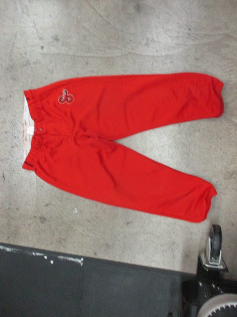 Used Intensity Red Softball Pants W/ Black Piping Size Medium