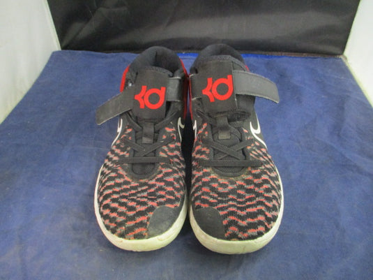 Used Nike KD Try 5 VIII Black University Red(PS) Basketball Shoes Youth Size 2.5