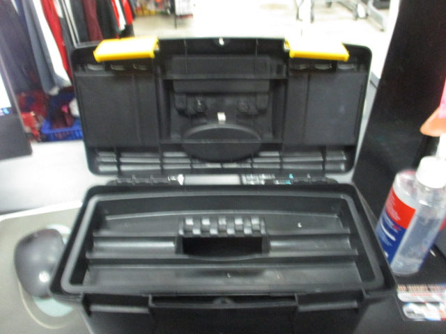 Load image into Gallery viewer, Black and Yellow Utility Tackle Box
