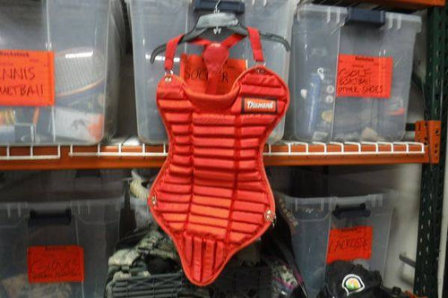 Used Diamond Red 10-12 Cathers Chest Protector