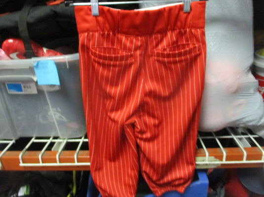 Used Red Pin Striped Baseball Pants Size Youth Large