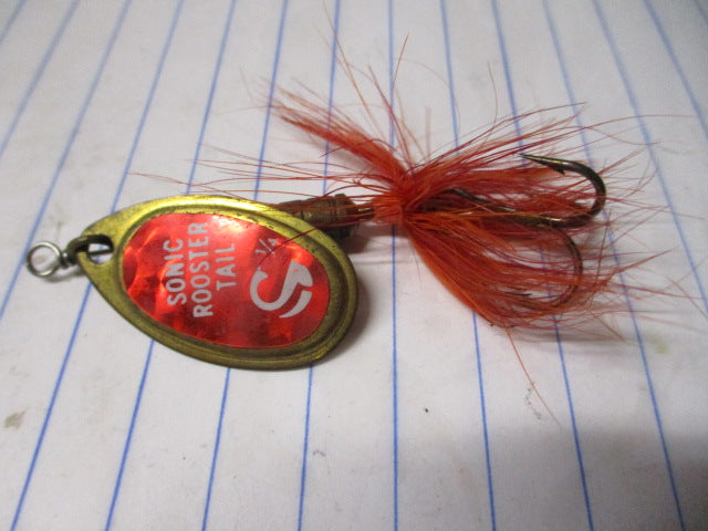 Load image into Gallery viewer, Used Yakima Sonic Rooster Tail 1/4 Spinner Lure
