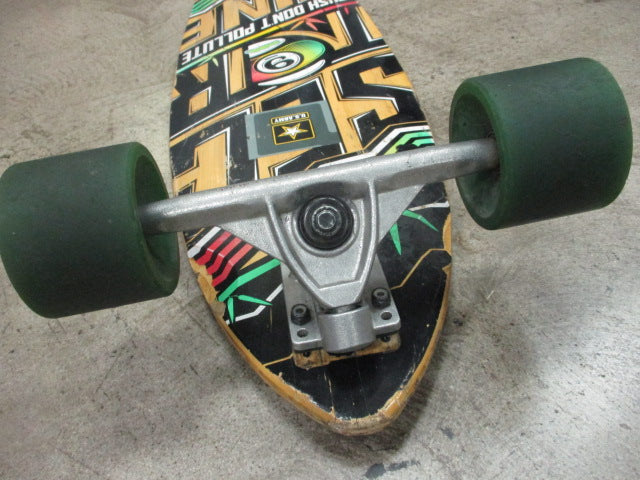 Load image into Gallery viewer, Used Sector 9 Push Don&#39;t Pollute 38&quot; Longboard with ABEC11 75mm Wheels
