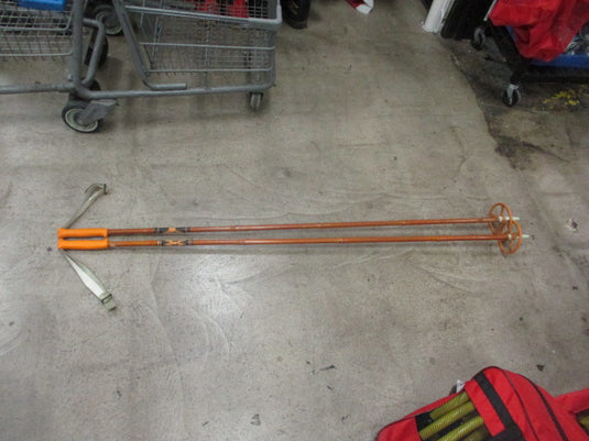 Used Vintage M-Staven Lil Jedahl Bamboo 58" Ski Poles