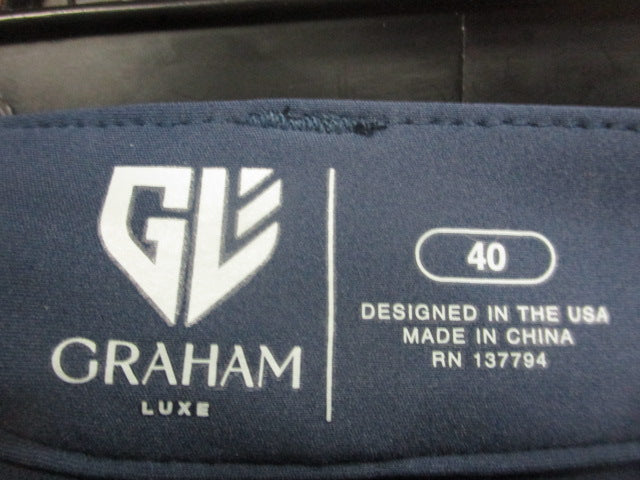 Load image into Gallery viewer, Graham Luxe Golf Shorts Blue Depths Size 40
