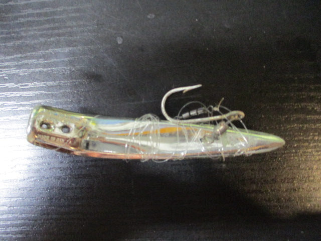 apex trout killer lure Hot Spot Lures Flame Orange with Black Dot / 1" erratic action and bladed siwash hook 74T - Bright Green/Pearl -