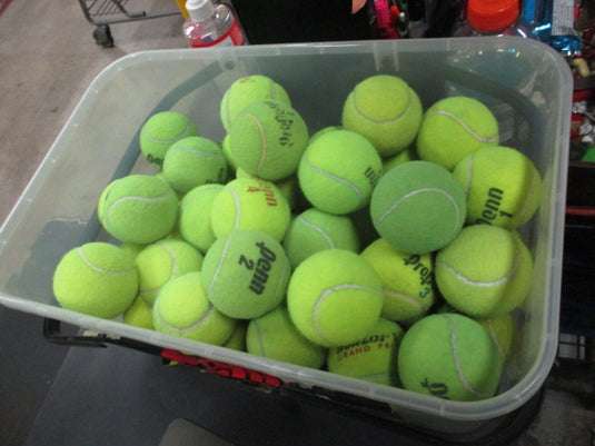 66 Used Tennis Balls W/ Penn Bucket