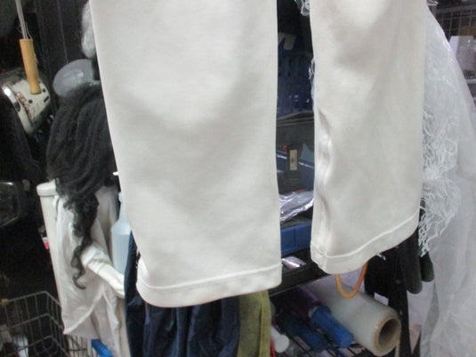Used Champro Youth Large White Pants with Black Pinstripe (Has hole in back)
