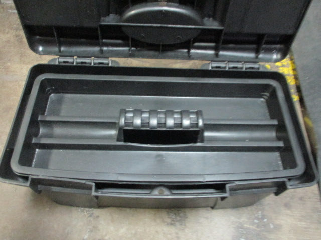 Load image into Gallery viewer, Used Organizing Tool Craft or Troubles Box 13 x 7 x 6 Black &amp; Yellow
