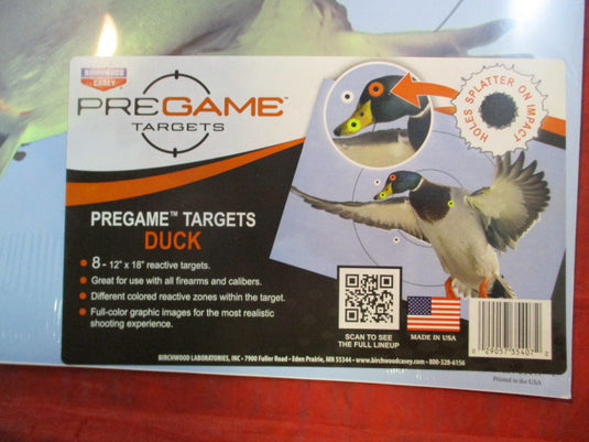 Birchwood Casey PreGame Splattering Targets - Mallard - 8 Pack
