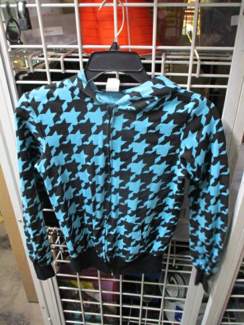 Used Wet Seal Black and Blue Houndstooth Jacket Youth Size Medium