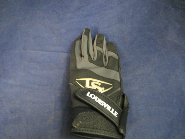 Load image into Gallery viewer, Used Louisville Slugger Batting Glove Youth SIze Large - ripping thumb
