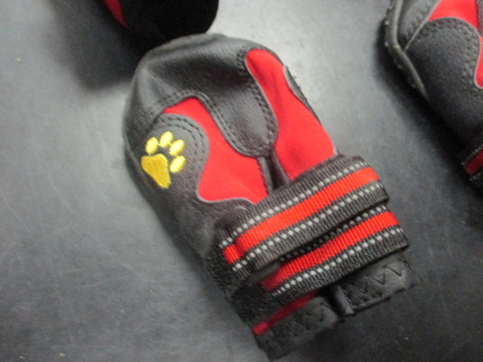 Used Red/Black Dog Boots