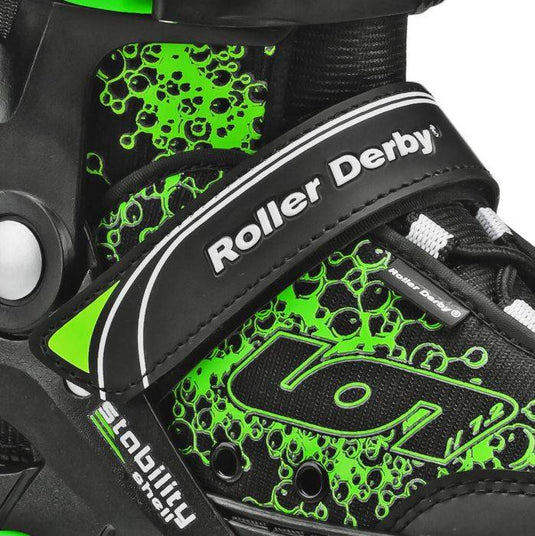New Roller Derby Boys Ion 7.2 Adjustable Inline Skates Size 11-1