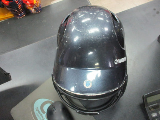 Used Worth Batting Helmet w/ Facemask 6 1/2 - 7 1/