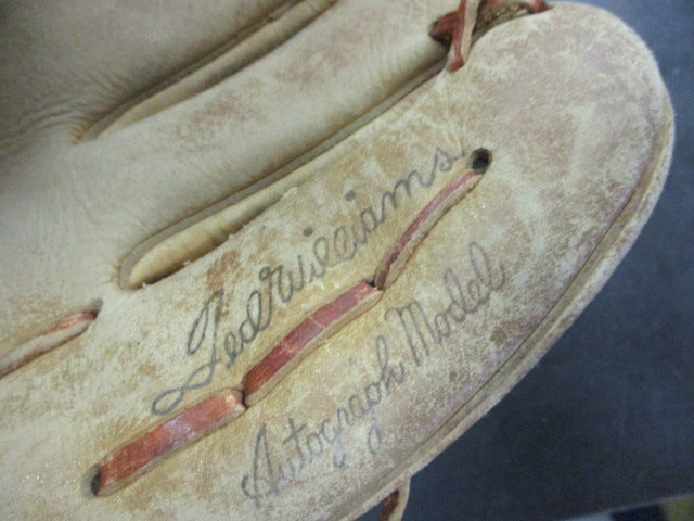 Load image into Gallery viewer, Vintage Sears Ted Williams Leather Baseball Glove
