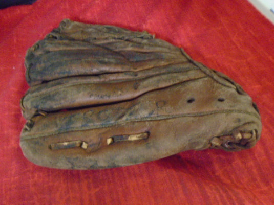 Used Sears Vintage Stan Musial Leather Baseball Glove (Broken Lace)