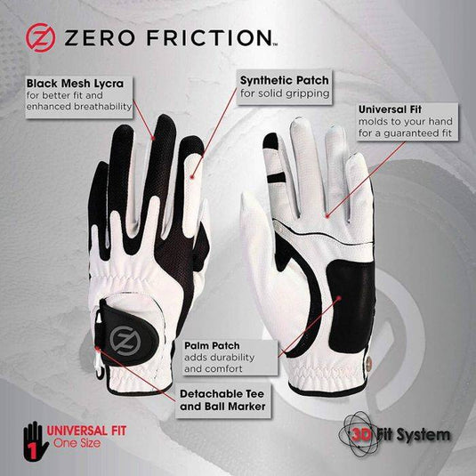 New Zero Friction Junior Golf Gloves